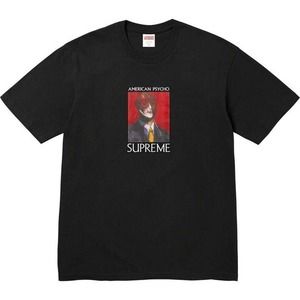 Supreme American Psycho Tee Black Men's Large SHIPS NOW